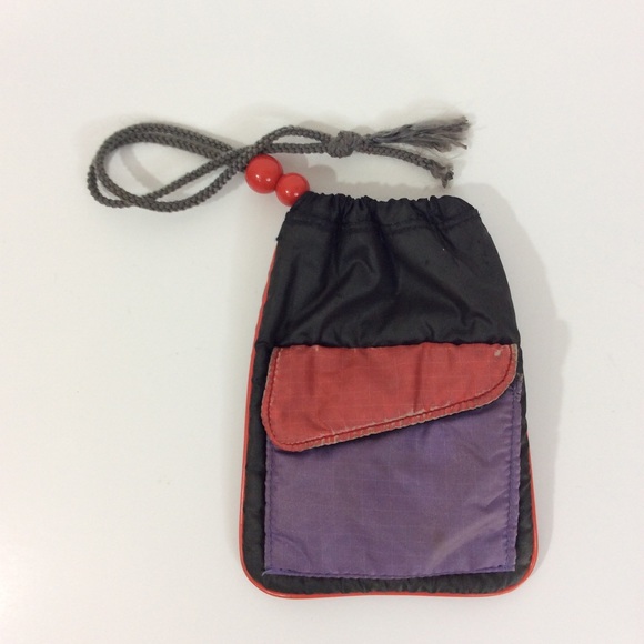 Vintage Le Click Grey Red Purple Mini Camera Bag - Picture 3 of 7